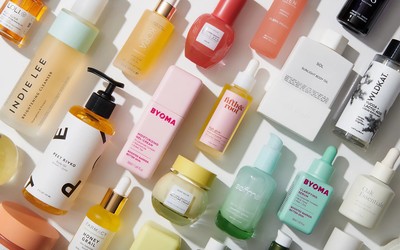 Skincare beauty products